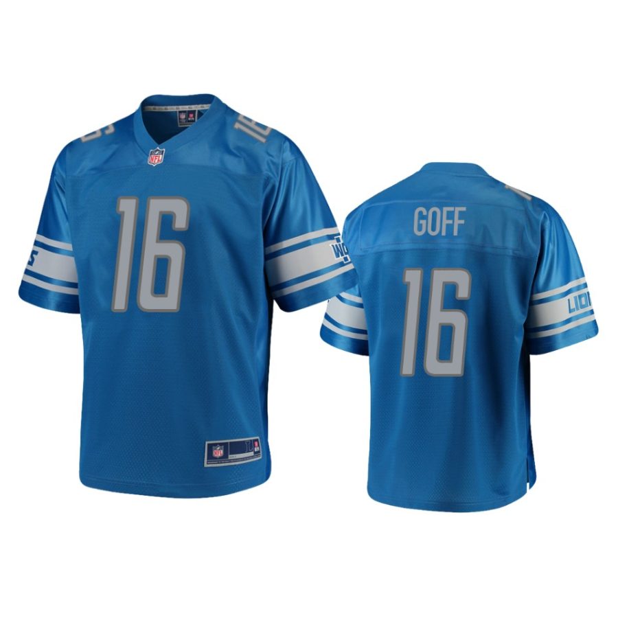 lions jared goff blue pro line jersey