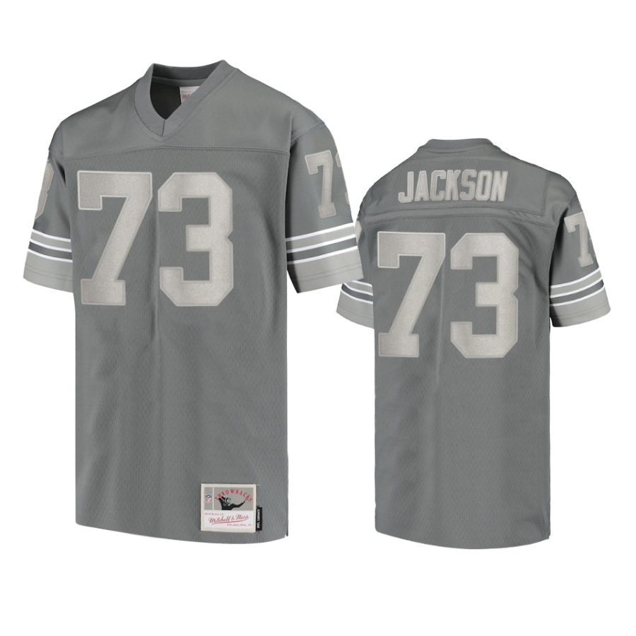 lions jonah jackson charcoal metal replica jersey