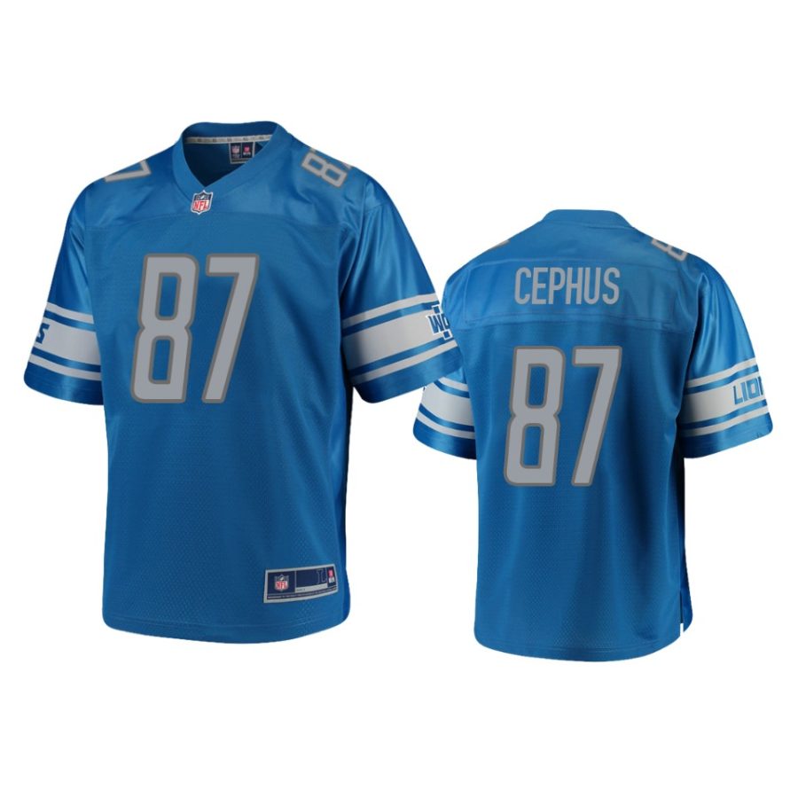 lions quintez cephus blue pro line jersey