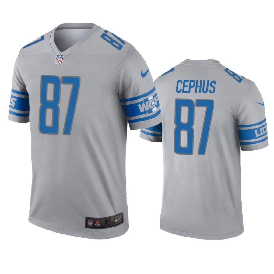 lions quintez cephus gray inverted legend jersey