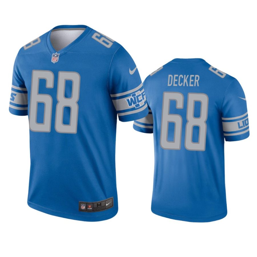 lions taylor decker blue legend jersey