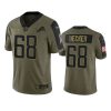 lions taylor decker olive limited 2021 salute to service jersey