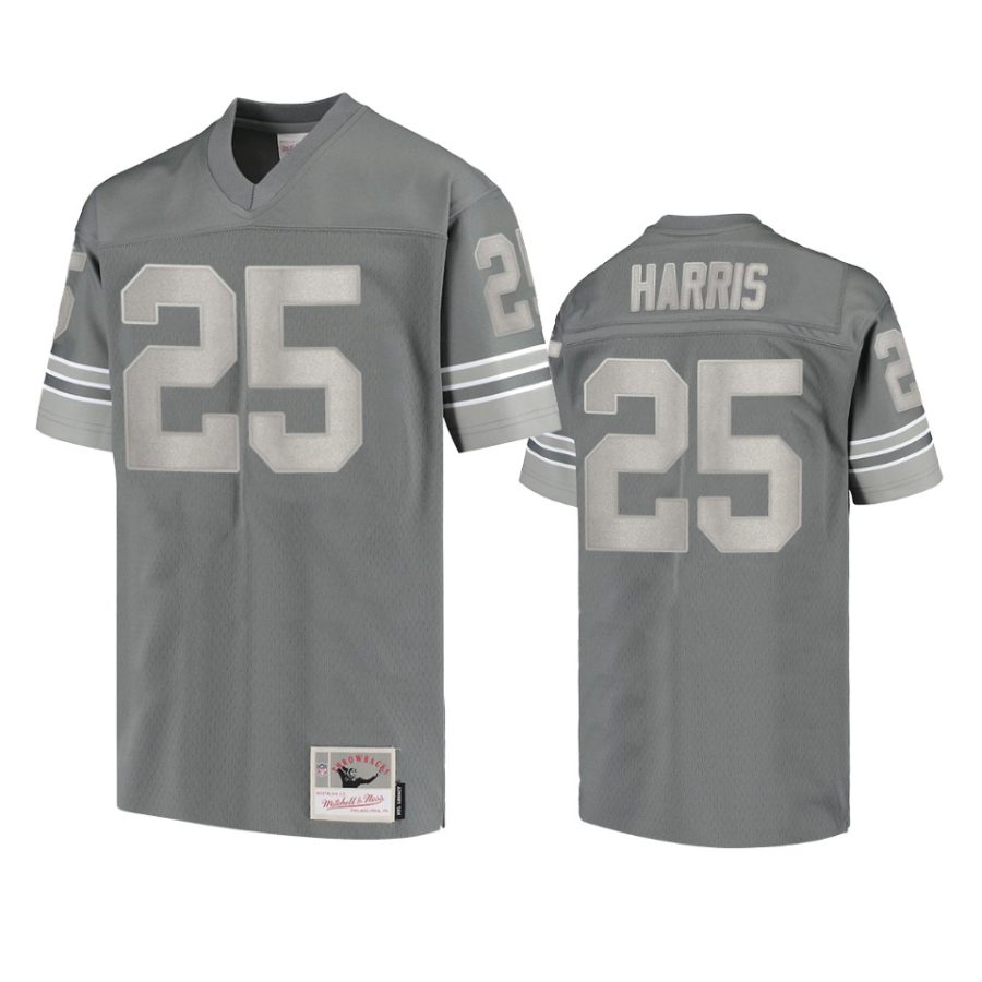 lions will harris charcoal metal replica jersey