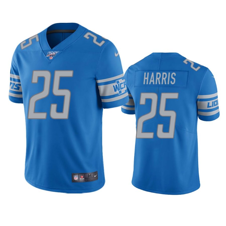 lions will harris light blue limited 100th season jersey