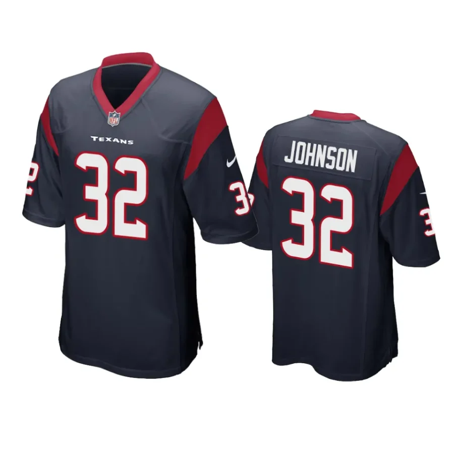 lonnie johnson texans navy game jersey