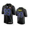 los angeles rams aaron donald black super bowl 56 game fashion jersey