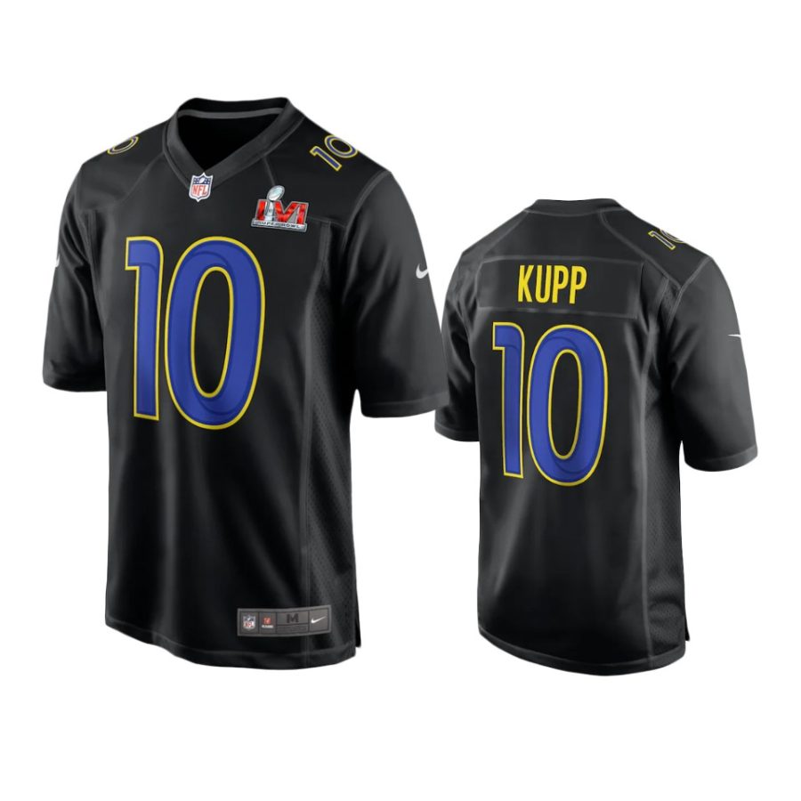 los angeles rams cooper kupp black super bowl 56 game fashion jersey