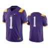 lsu tigers 1 purple game jersey