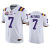 lsu tigers tyrann mathieu white 2019 peach bowl champions jersey