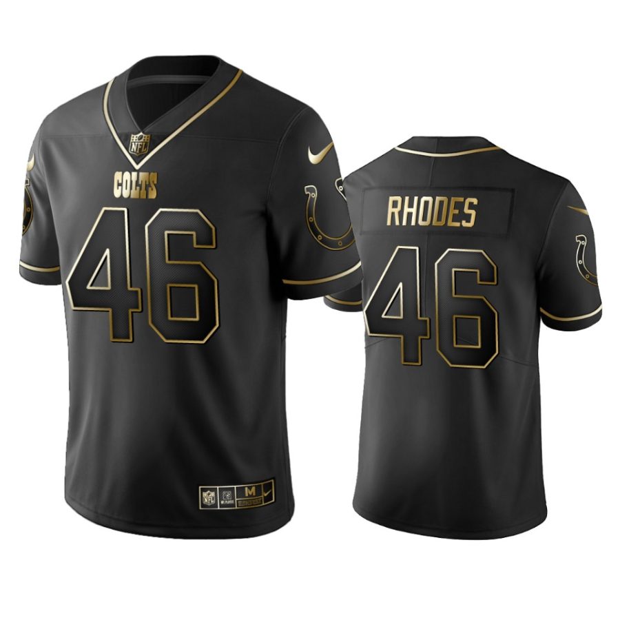 luke rhodes colts black golden edition jersey