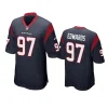 mario edwards texans navy game jersey