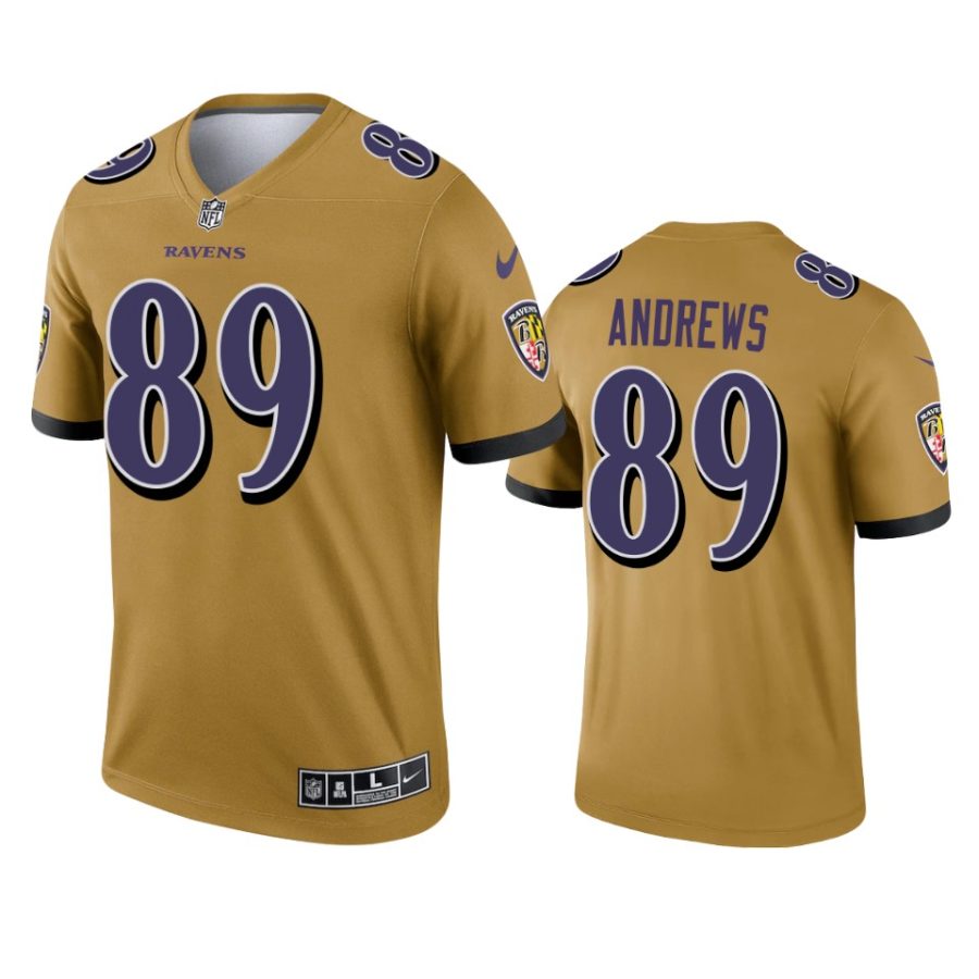 mark andrews ravens 2021 inverted legend gold jersey