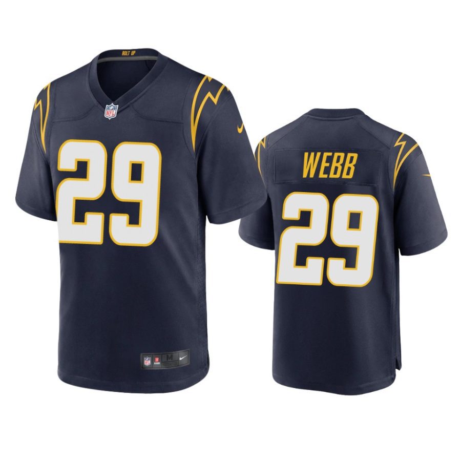 mark webb chargers navy alternate game jersey