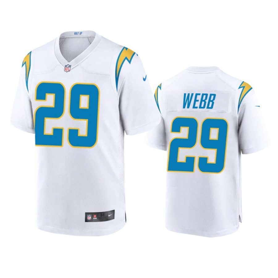 mark webb chargers white game jersey