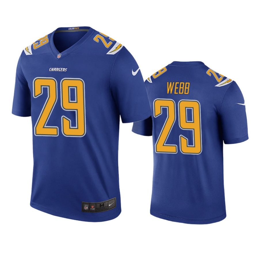 mark webb color rush legend chargers royal jersey