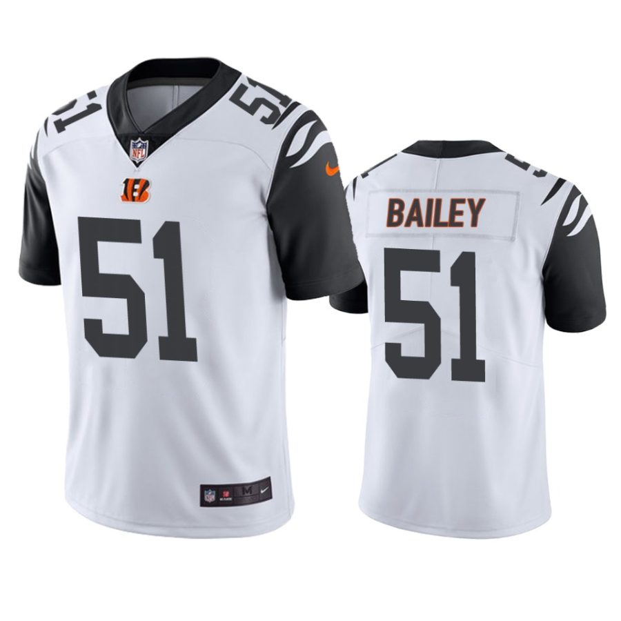 markus bailey bengals white color rush limited jersey