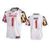 maryland terrapins stefon diggs white college football jersey