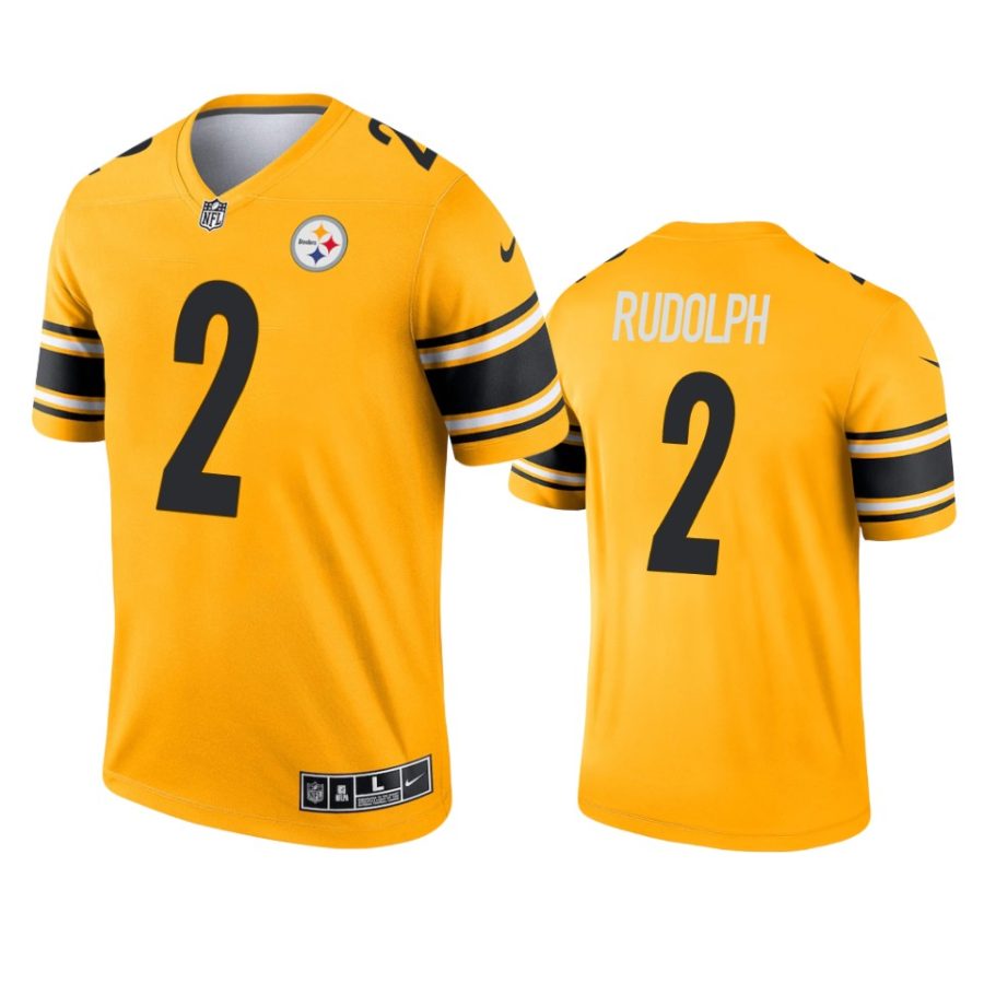 mason rudolph steelers 2021 inverted legend gold jersey