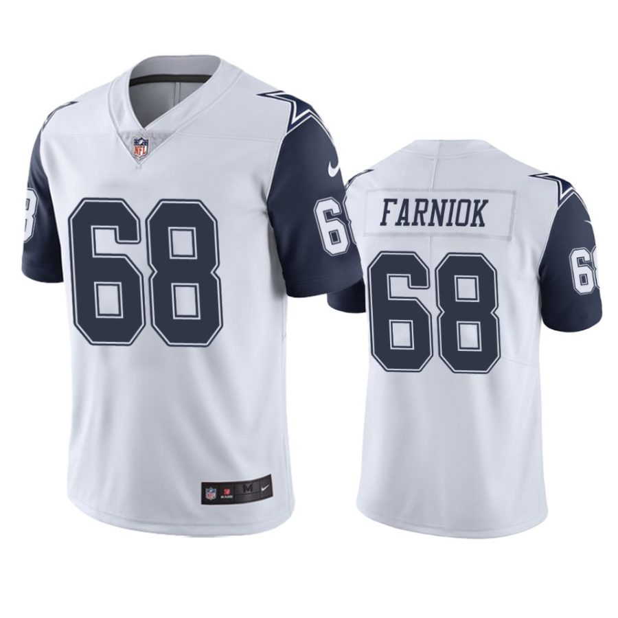 matt farniok cowboys color rush limited white jersey