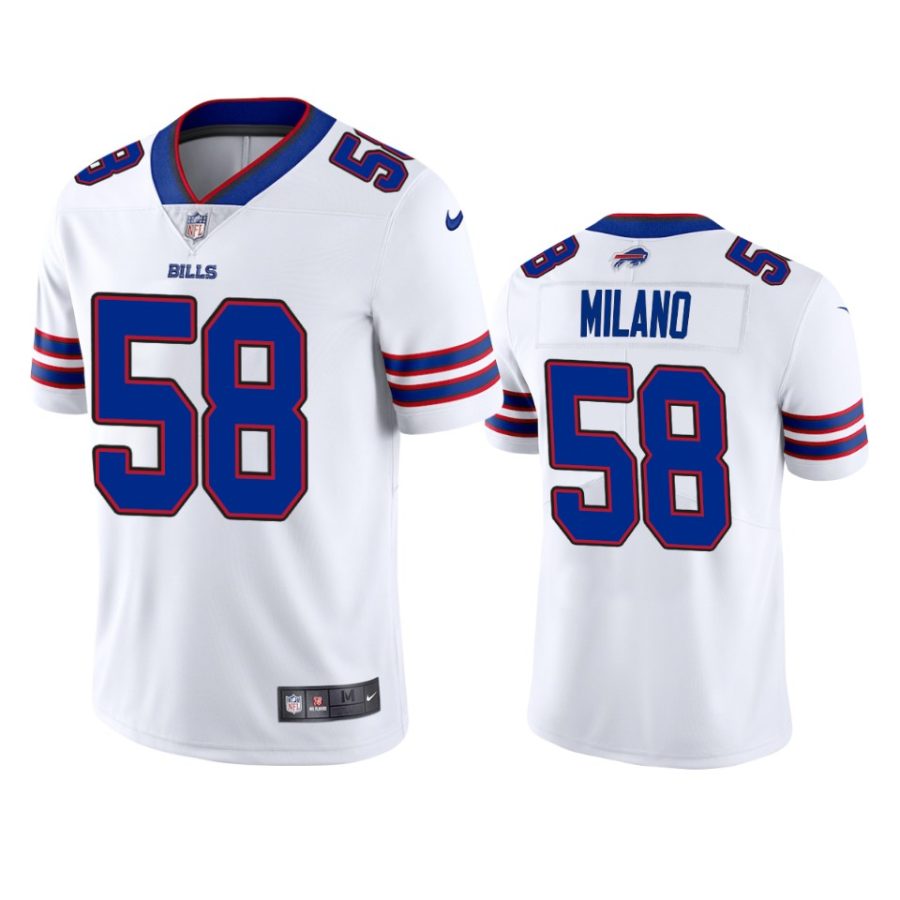 matt milano bills white vapor jersey