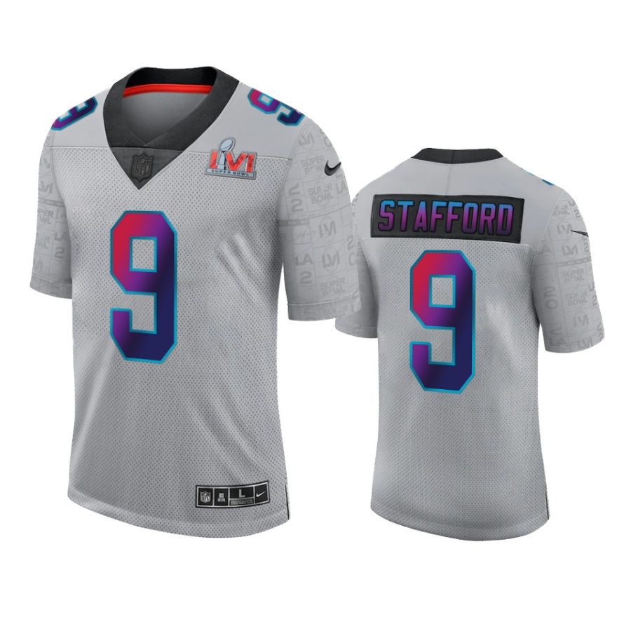 matthew stafford rams gray super bowl lvi limited jersey