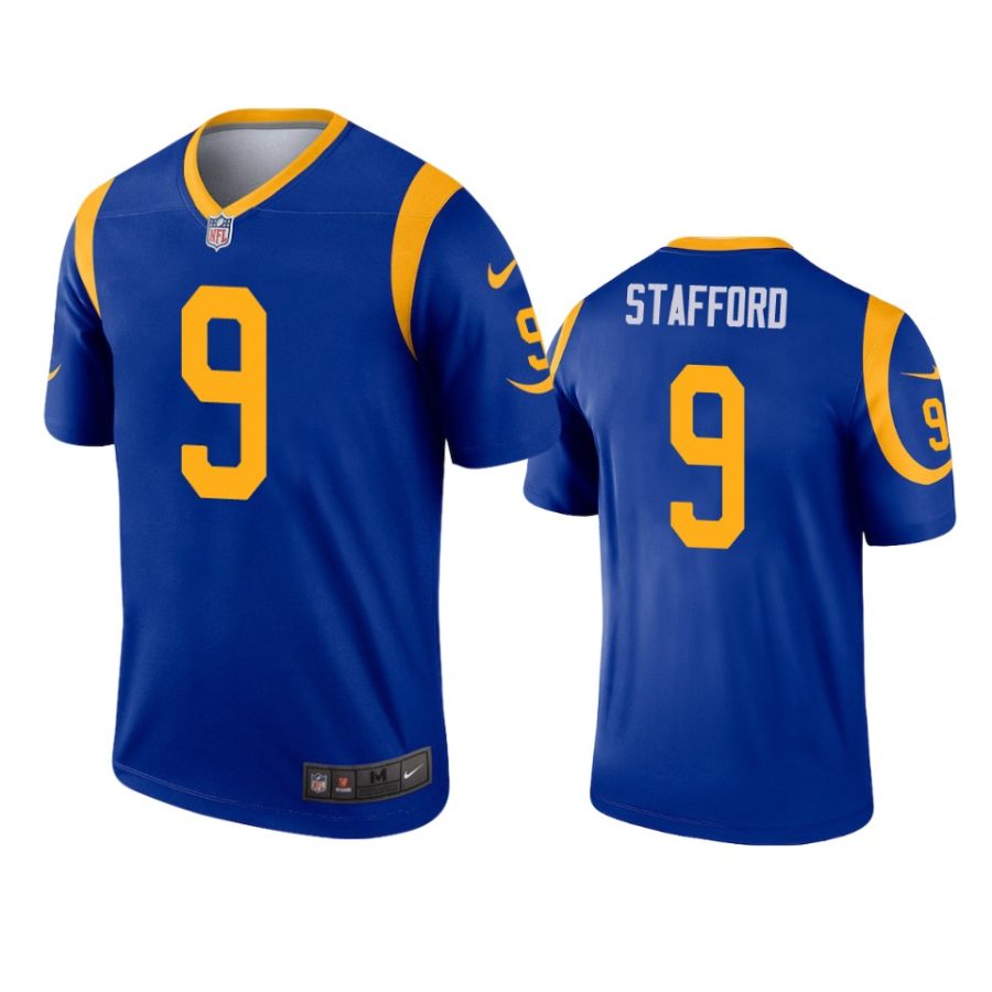 matthew stafford rams royal legend jersey