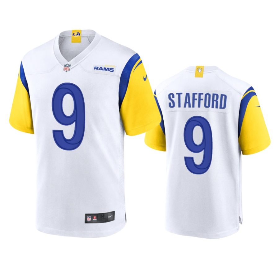 matthew stafford rams white alternate game jersey