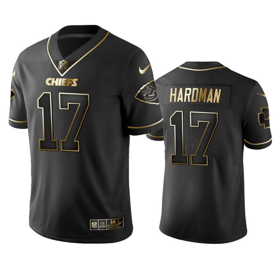 mecole hardman chiefs black golden edition jersey