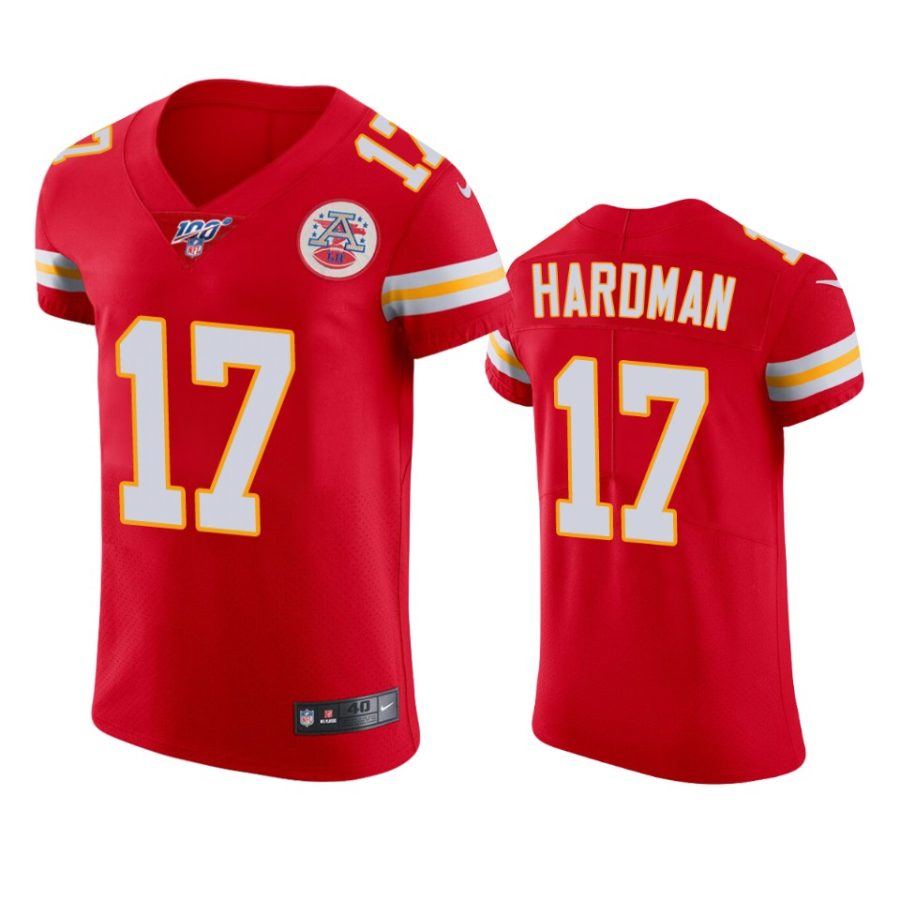 mecole hardman chiefs red nfl 100 vapor elite jersey