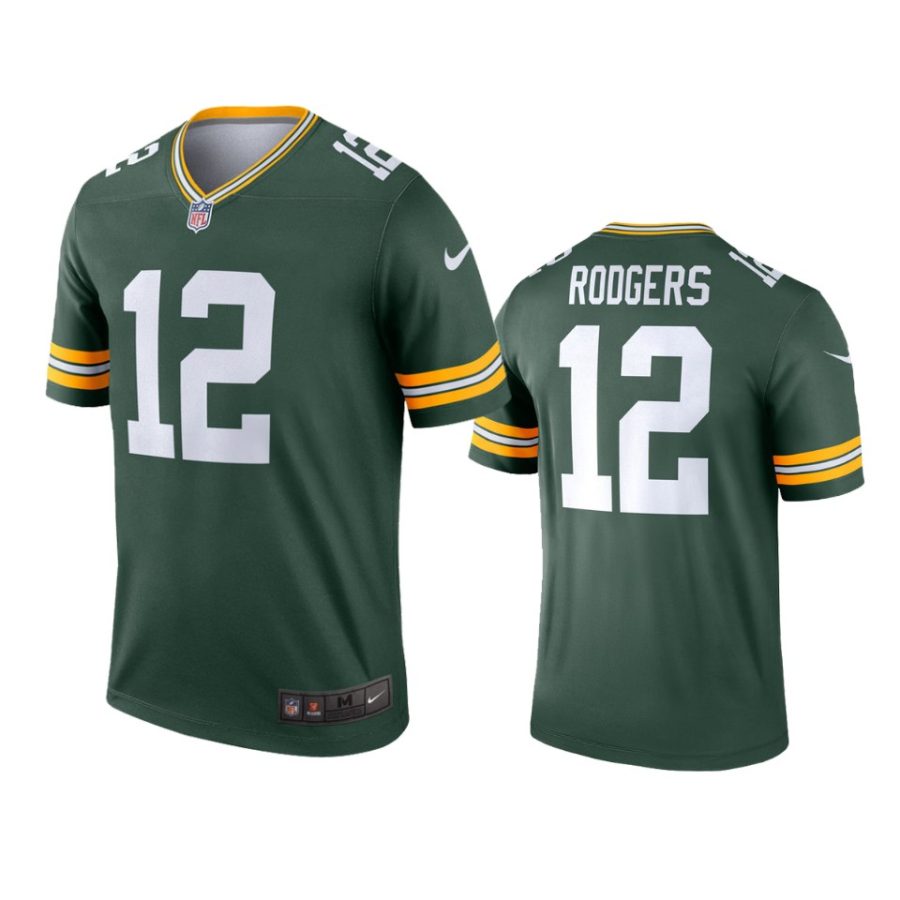 men aaron rodgers packers green legend jersey