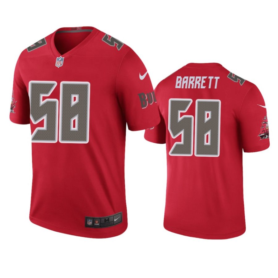 men buccaneers shaquil barrett red color rush legend jersey