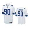 men cowboys demarcus lawrence white game jersey