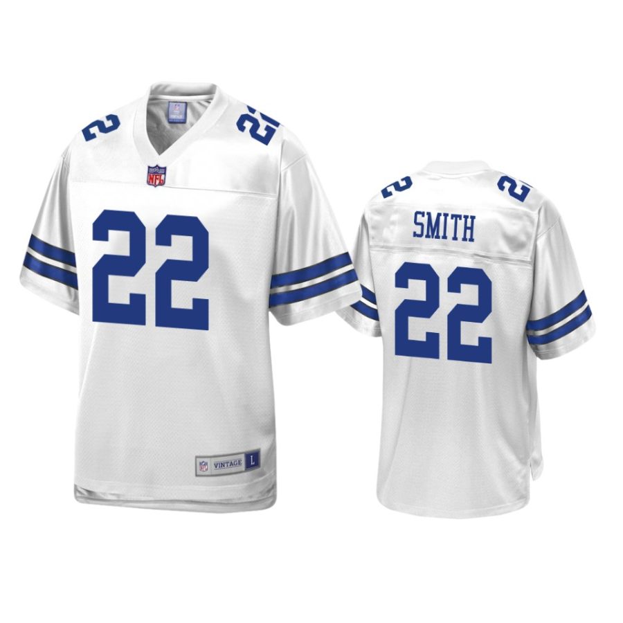 men cowboys emmitt smith white retired player jersey