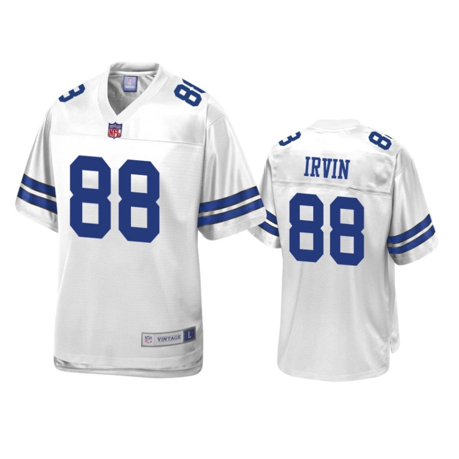 men cowboys michael irvin white retired team player jersey