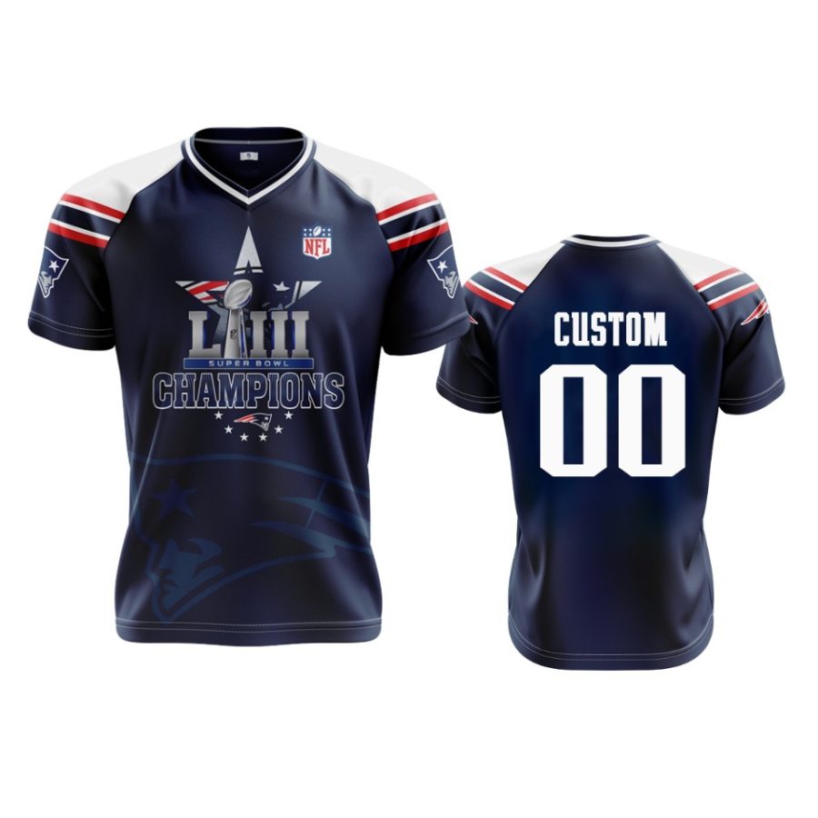 men navy custom jersey 2a