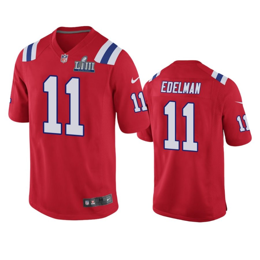 men red julian edelman jersey