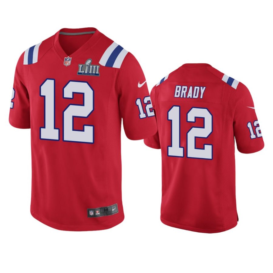 men red tom brady jersey