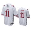 mens 49ers brandon aiyuk white game jersey