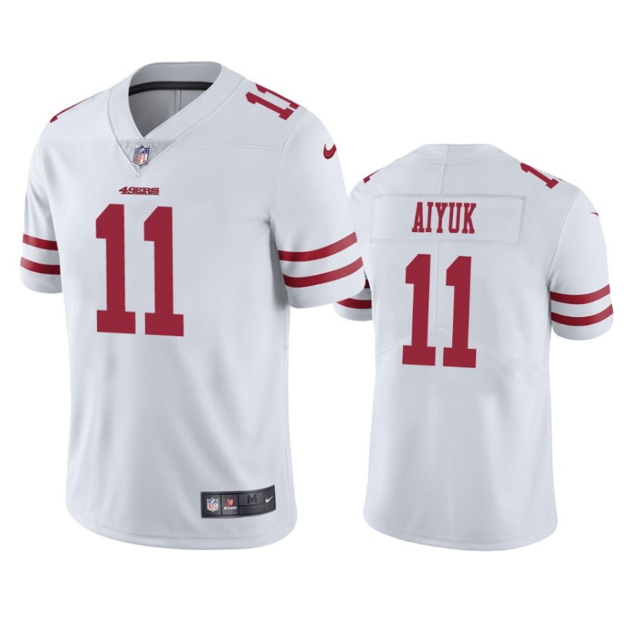 mens 49ers brandon aiyuk white vapor limited jersey