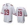 mens 49ers deebo samuel white game jersey