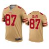 mens 49ers dwight clark gold inverted legend jersey