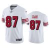 mens 49ers dwight clark white color rush limited jersey