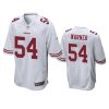 mens 49ers fred warner white game jersey