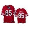 mens 49ers george kittle scarlet 2021 game jersey