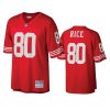 mens 49ers jerry rice scarlet legacy replica jersey