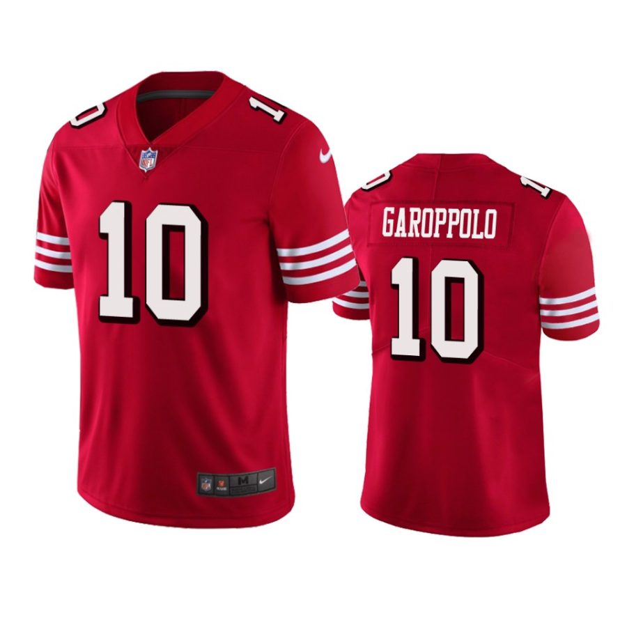 mens 49ers jimmy garoppolo red vapor untouchable limited jersey