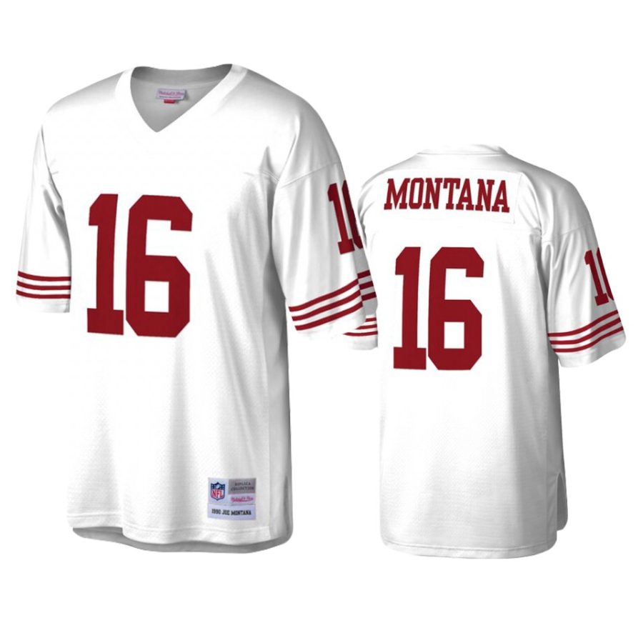 mens 49ers joe montana white vintage replica jersey