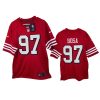 mens 49ers nick bosa scarlet 2021 game jersey