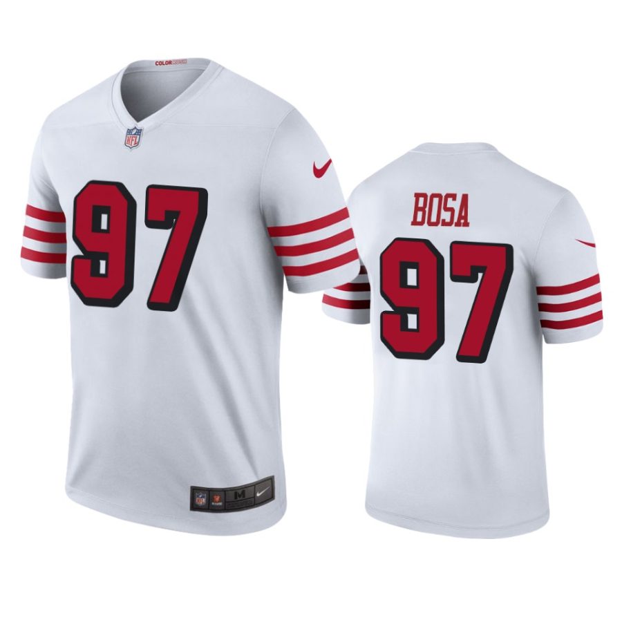 mens 49ers nick bosa white color rush legend jersey