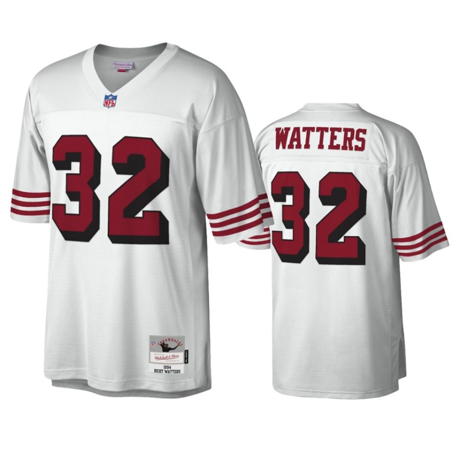 mens 49ers ricky watters white legacy replica jersey